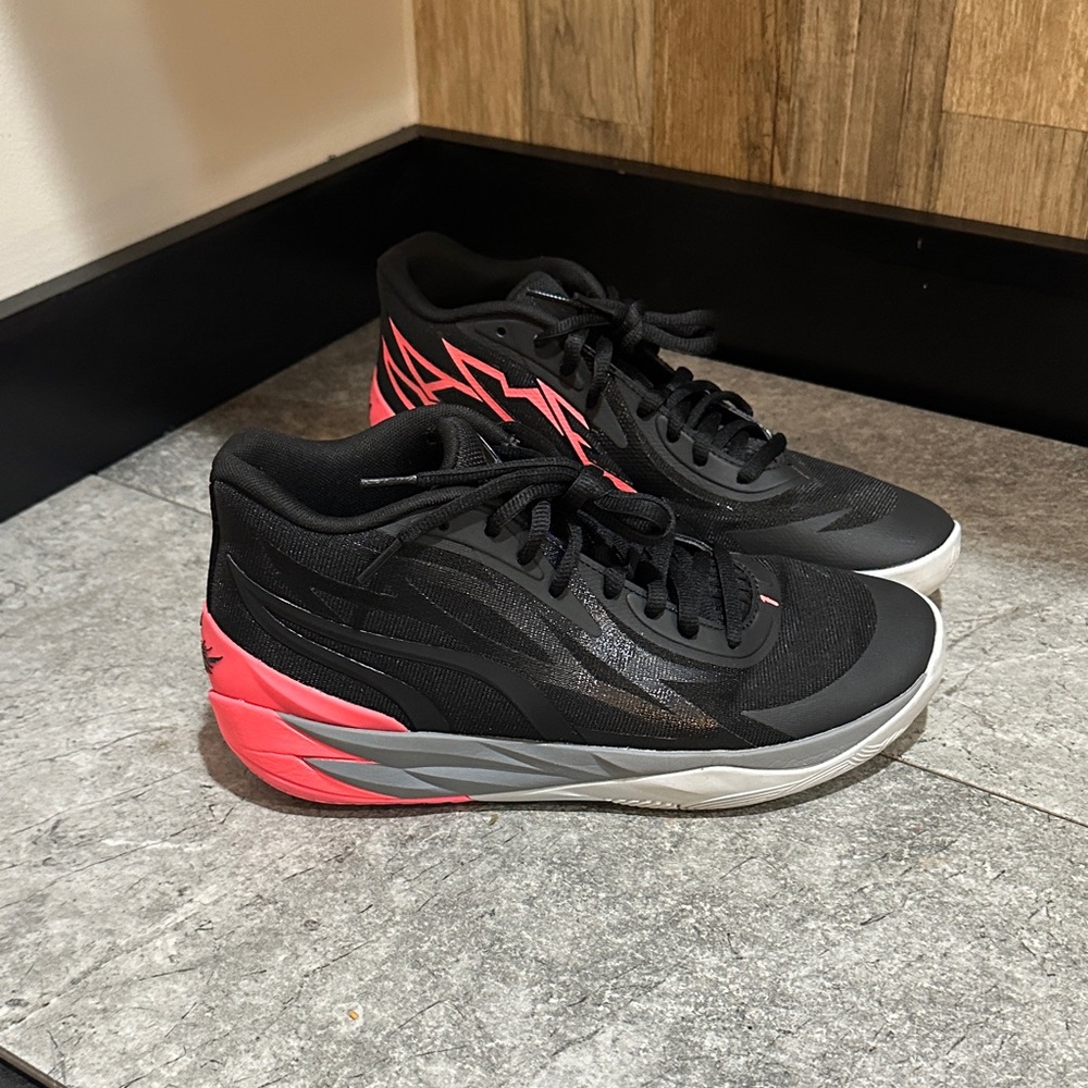 Puma Black and Pink Sneakers